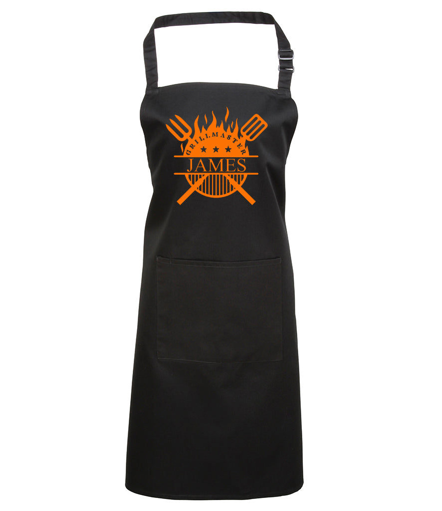 Personalised Grill Master Apron With Pocket