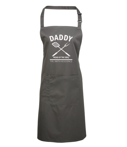 Head of the BBQ Apron - With Personalised Name