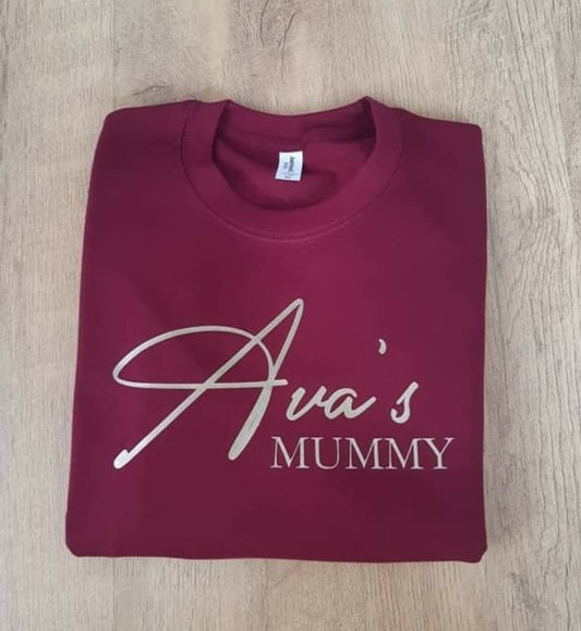 Personalised (Name) Mummy Sweater