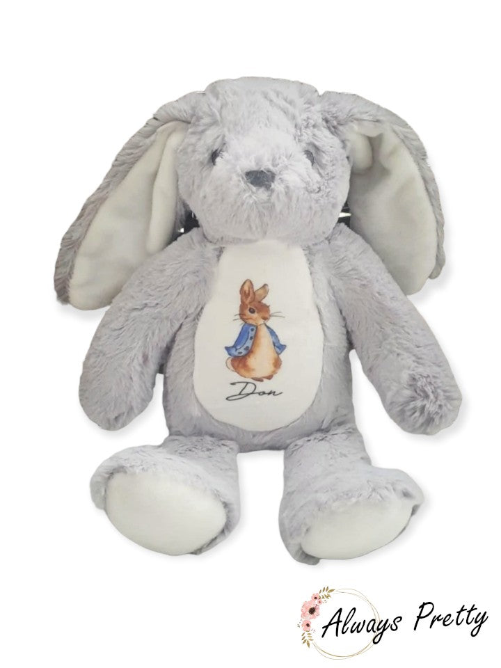 Personalised P Rabbit Bunny (Also Available In Pink)