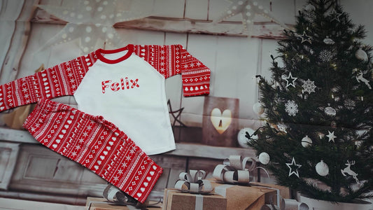 Personalised Candy Cane Font Pjs