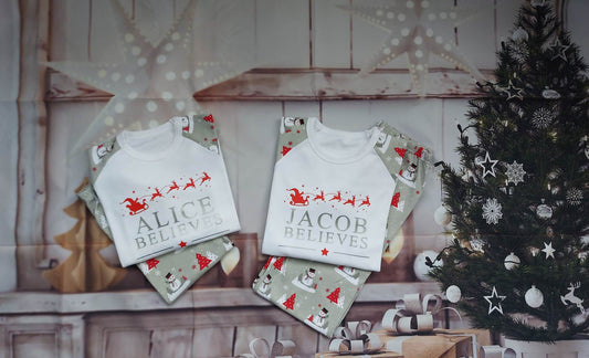 Personalised Christmas Pjs - Different Styles available
