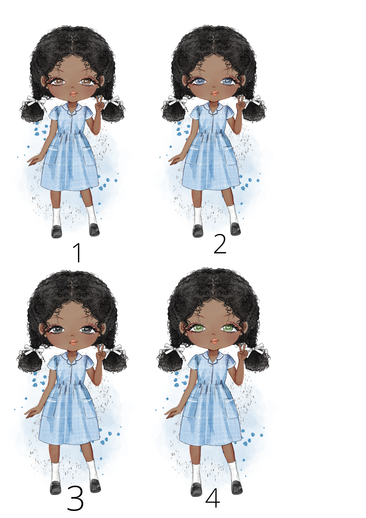 Personalised School Girl Lunch Box (36 Designs)