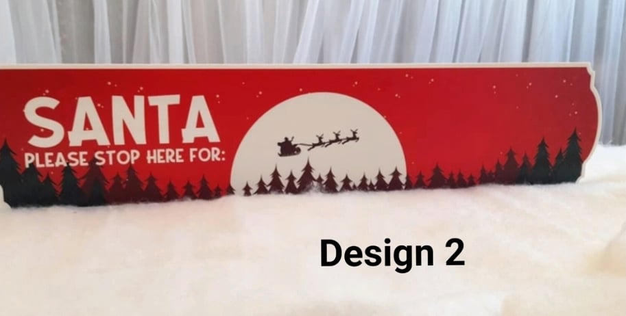Freestanding Christmas Signs (Different Designs Available)