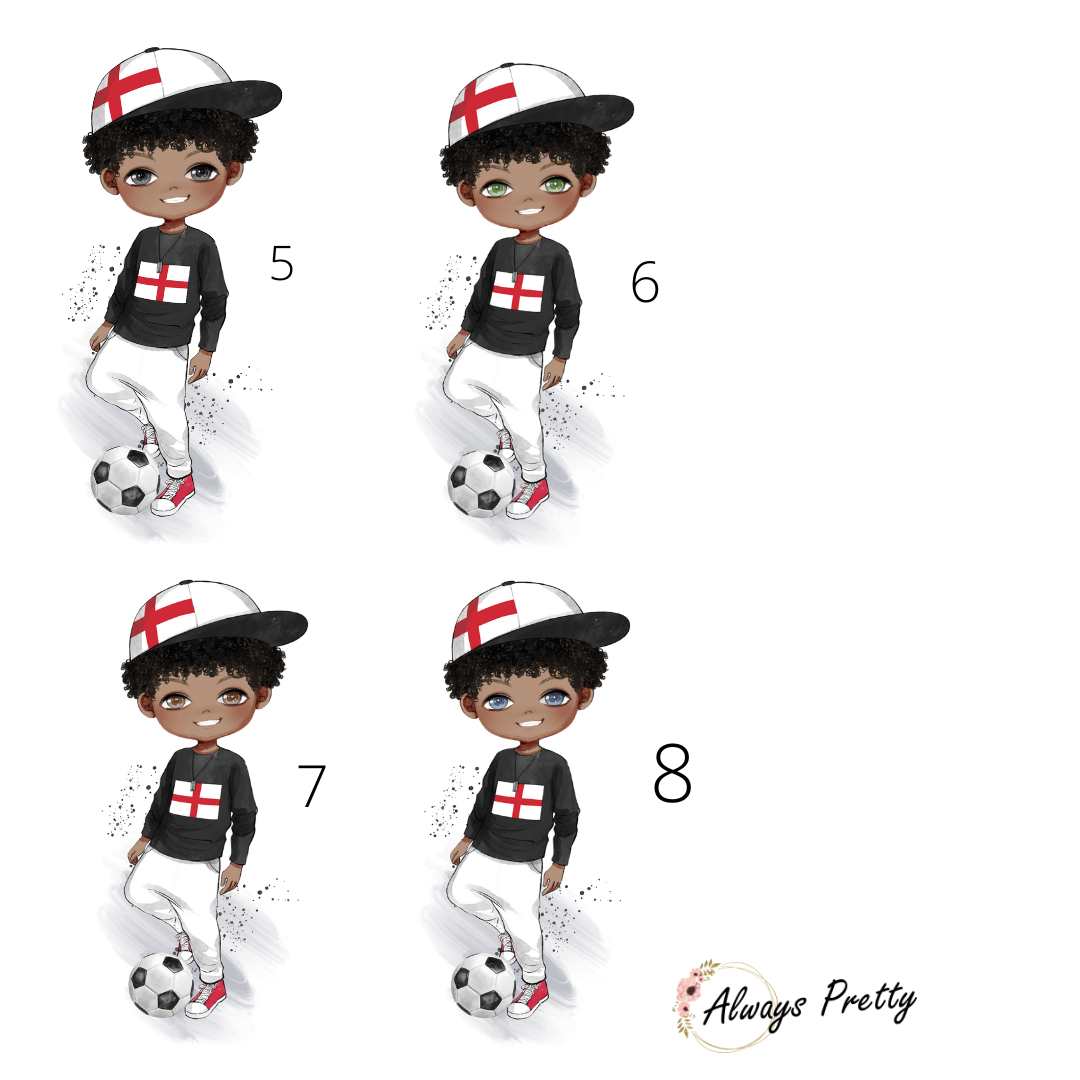 Personalised 'England' Footballer PE Bag (36 Designs)