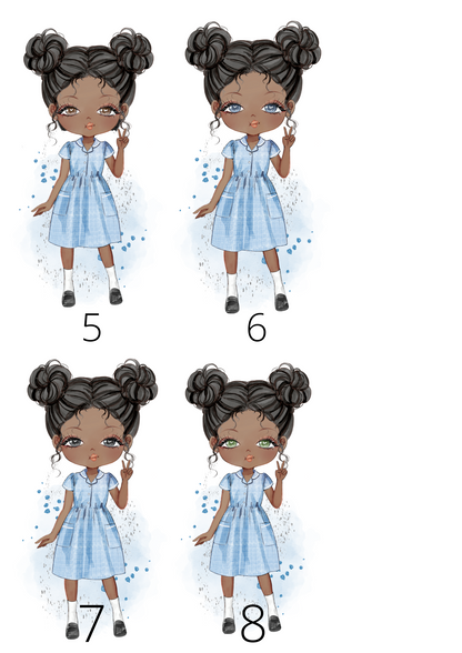 Personalised School Girl Lunch Box (36 Designs)