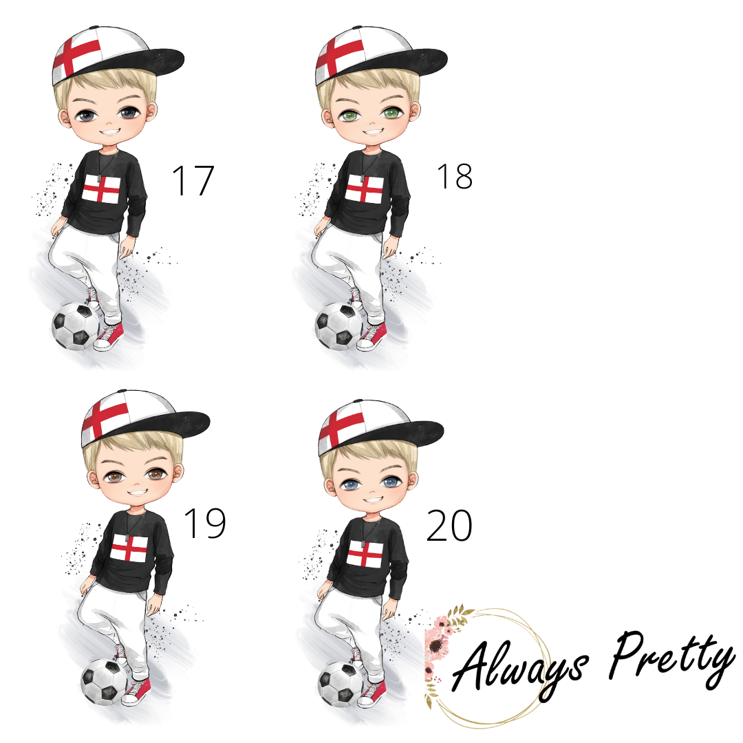 Personalised 'England' Footballers Drinks Bottle (36 Designs)