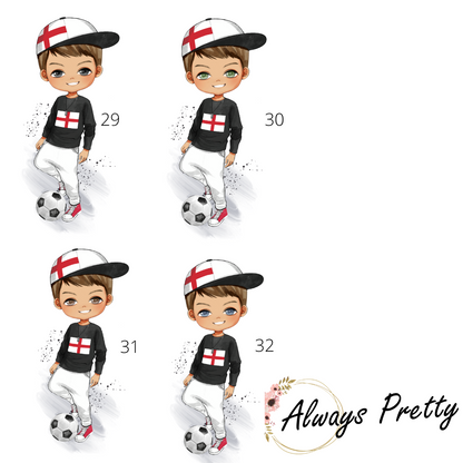 Personalised 'England' Footballers Drinks Bottle (36 Designs)