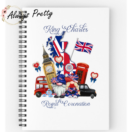 King Charles III Coronation A5 Notebook Design2