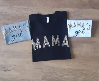 Matching Mama And Mama's girl T shirt