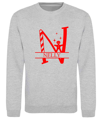 Personalised Christmassy BIG INITIAL Sweater