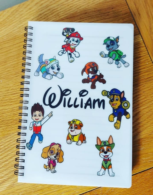 Personalised Paw Patrol A5 Notebook