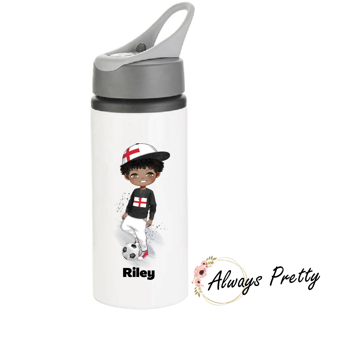 Personalised 'England' Footballers Drinks Bottle (36 Designs)