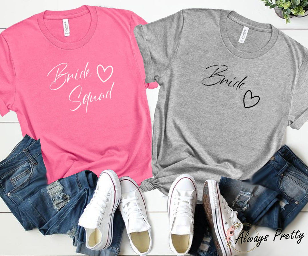 Bride & Bride Squad Hen Party T-Shirts
