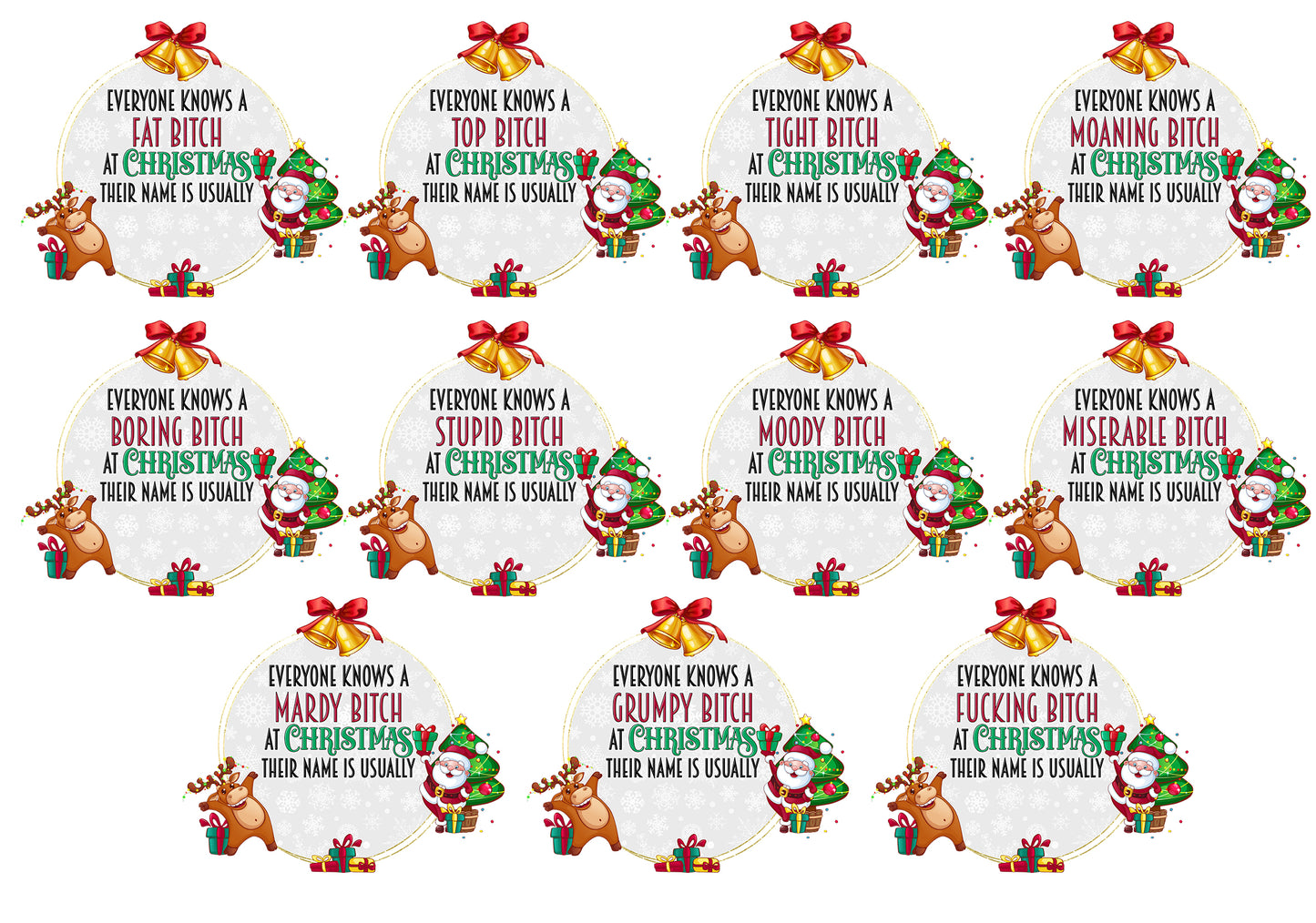 Sweary Christmas Mug (50 Designs To Choose From)