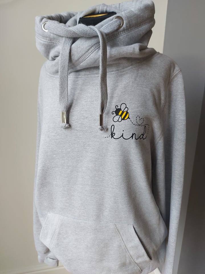 Bee Kind Chunky Cowl Neck Hoodie