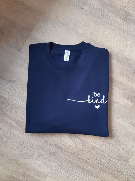 Be Kind  Navy Adult Jumper