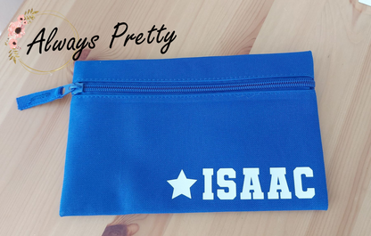 Personalised Pencil Case (With Star, Football, Butterfly, Heart Design)