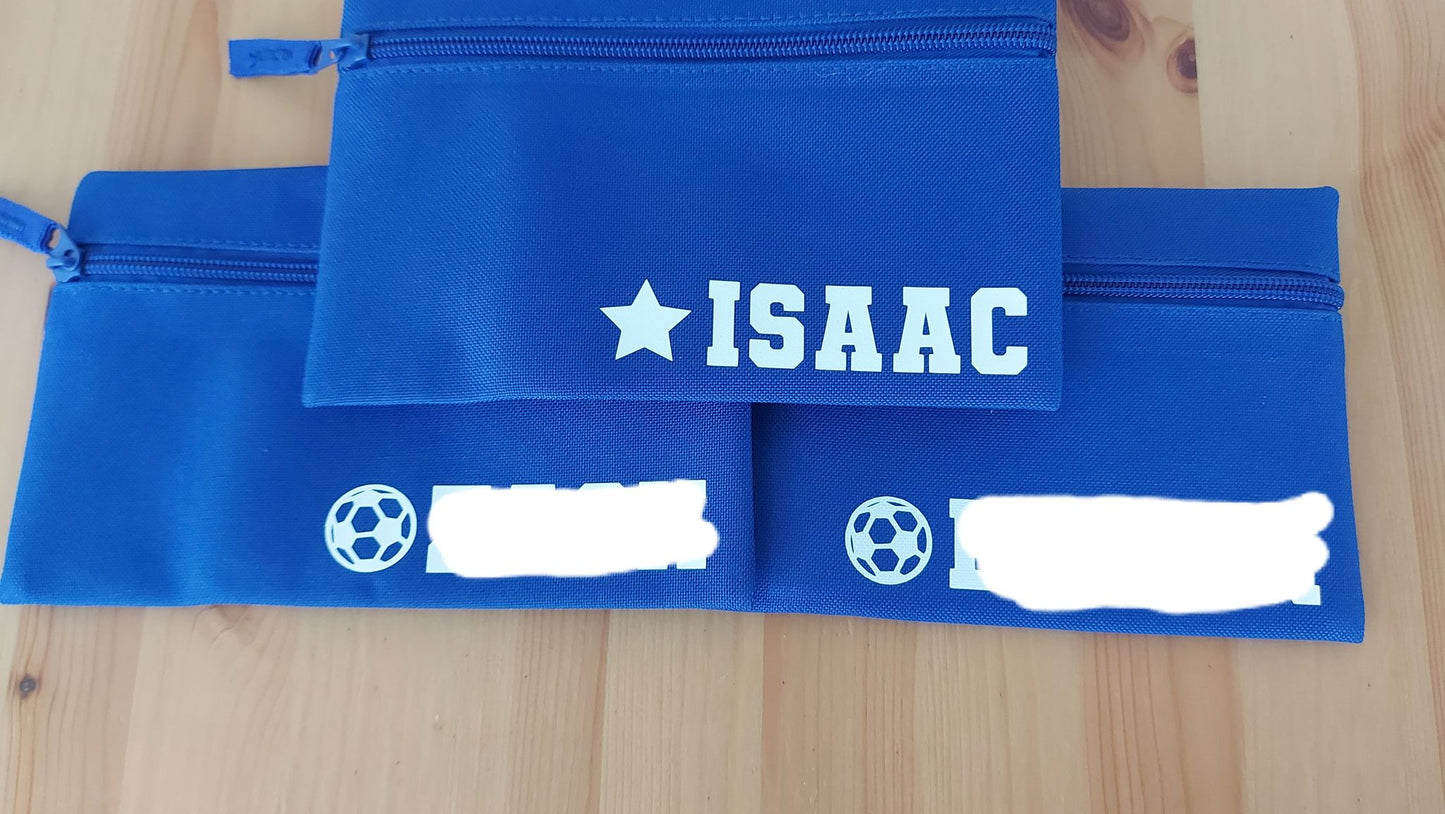 Personalised Pencil Case (With Star, Football, Butterfly, Heart Design)