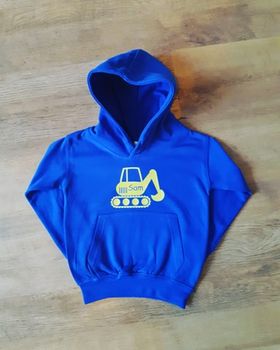 Personalised Digger Hoodie