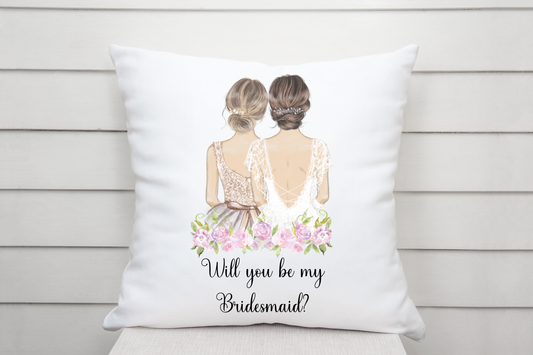Will You Be My Bridesmaid Cushion