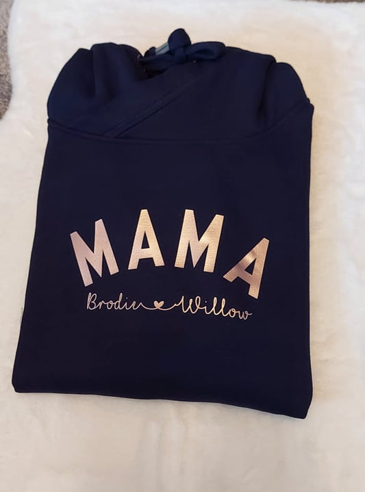 Mama (With Names) Chunky Hoodie