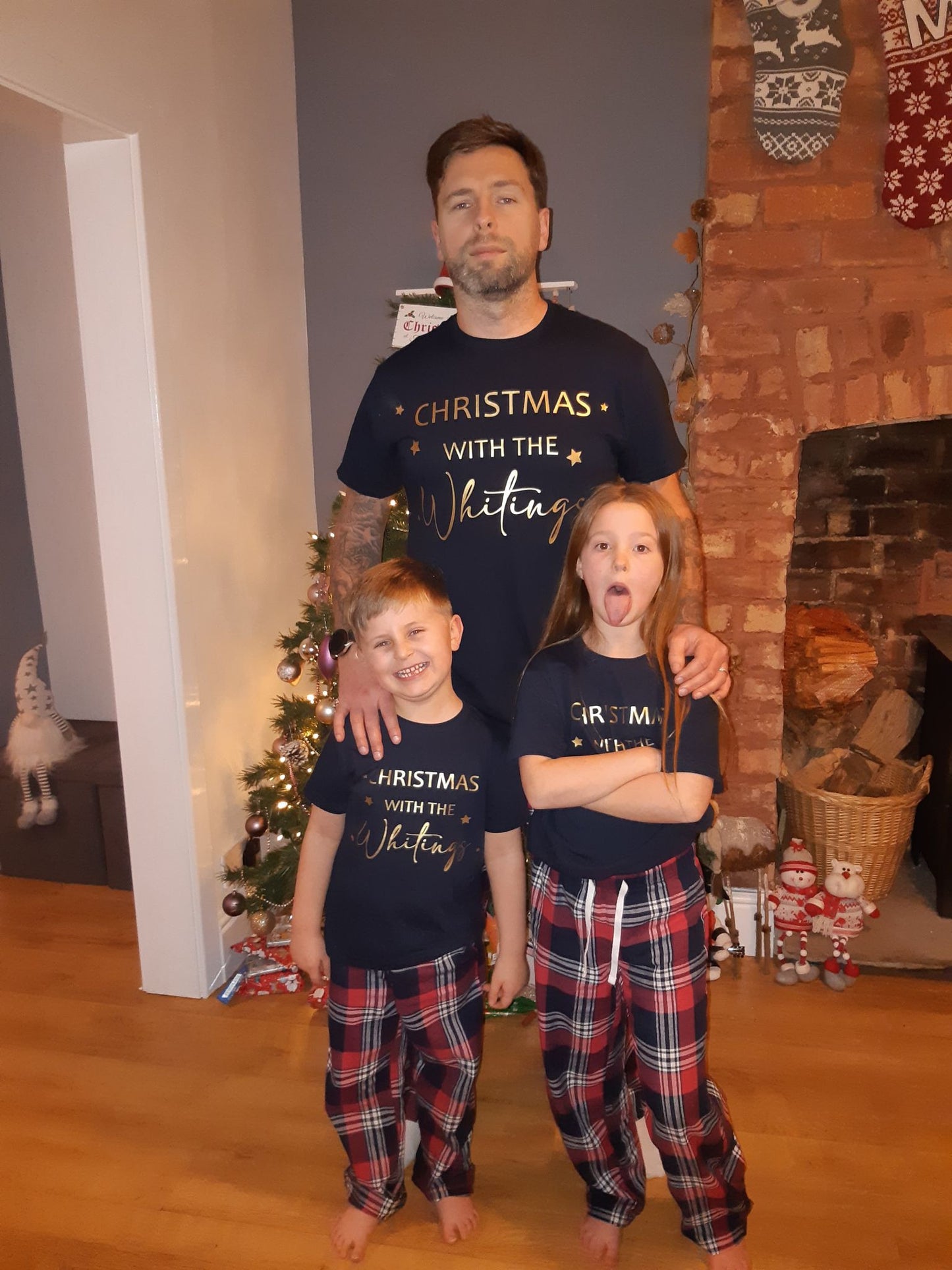 Christmas With the 'Surname' Family Pjs (Child Size)