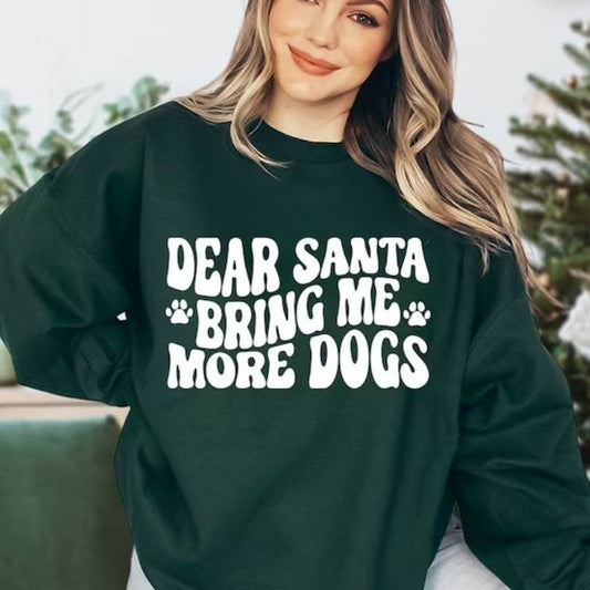 Dear Santa Bring Me More Dogs Sweater