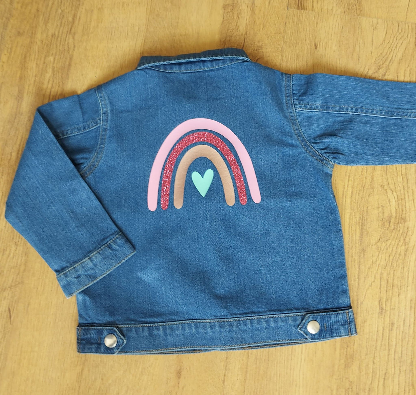 Rainbow Denim Jacket ( With or Without name added)