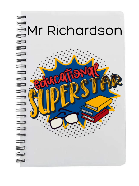 Personalised Educational Superstar Notepad