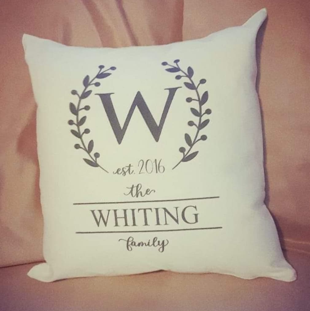 Personalised Family Cushion