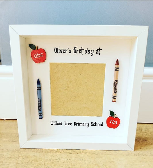 First Day At School -  Option 6 Box Frame