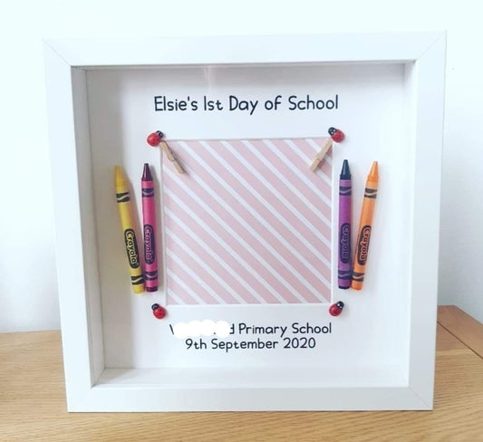 First Day At School - Box Frame
