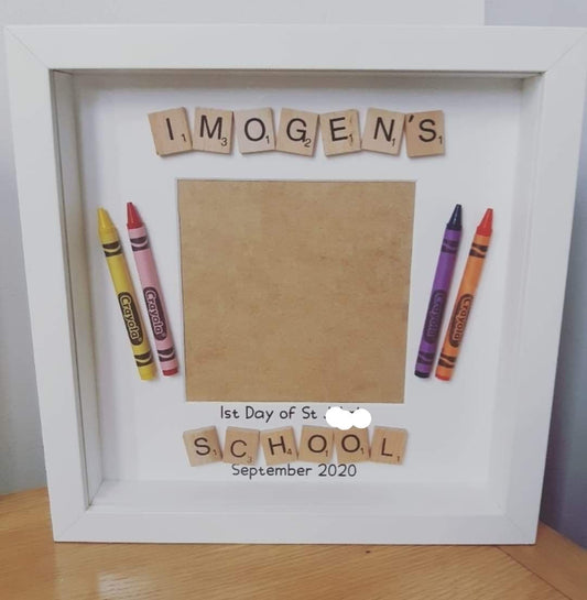 First Day At School Option 2 - Box Frame