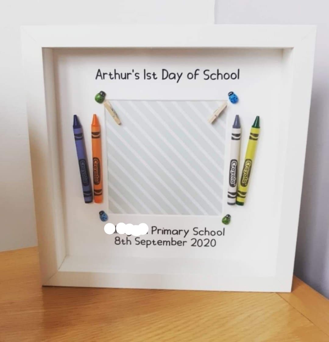 First Day At School - Box Frame