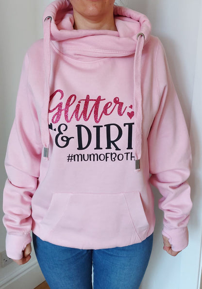 Glitter & Dirt #Mumofboth Chunky Hoodie