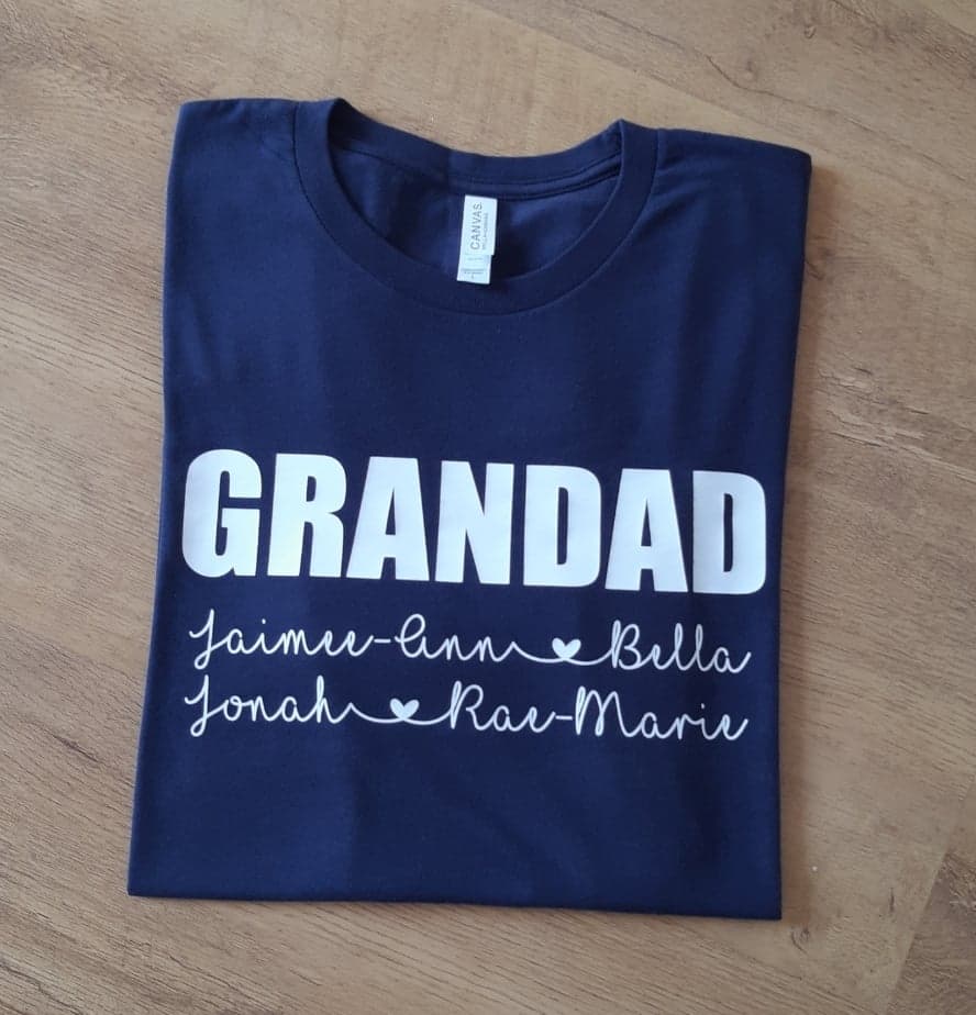 Personalised Grandad T Shirt