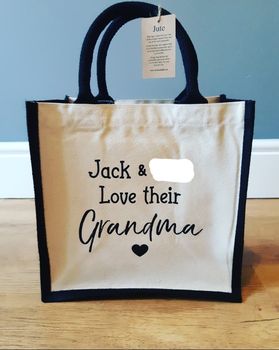 Personalised Shopping Bag For Grandma, Nana, Mum Etc