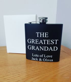 The Greatest - Personalised Hip Flask