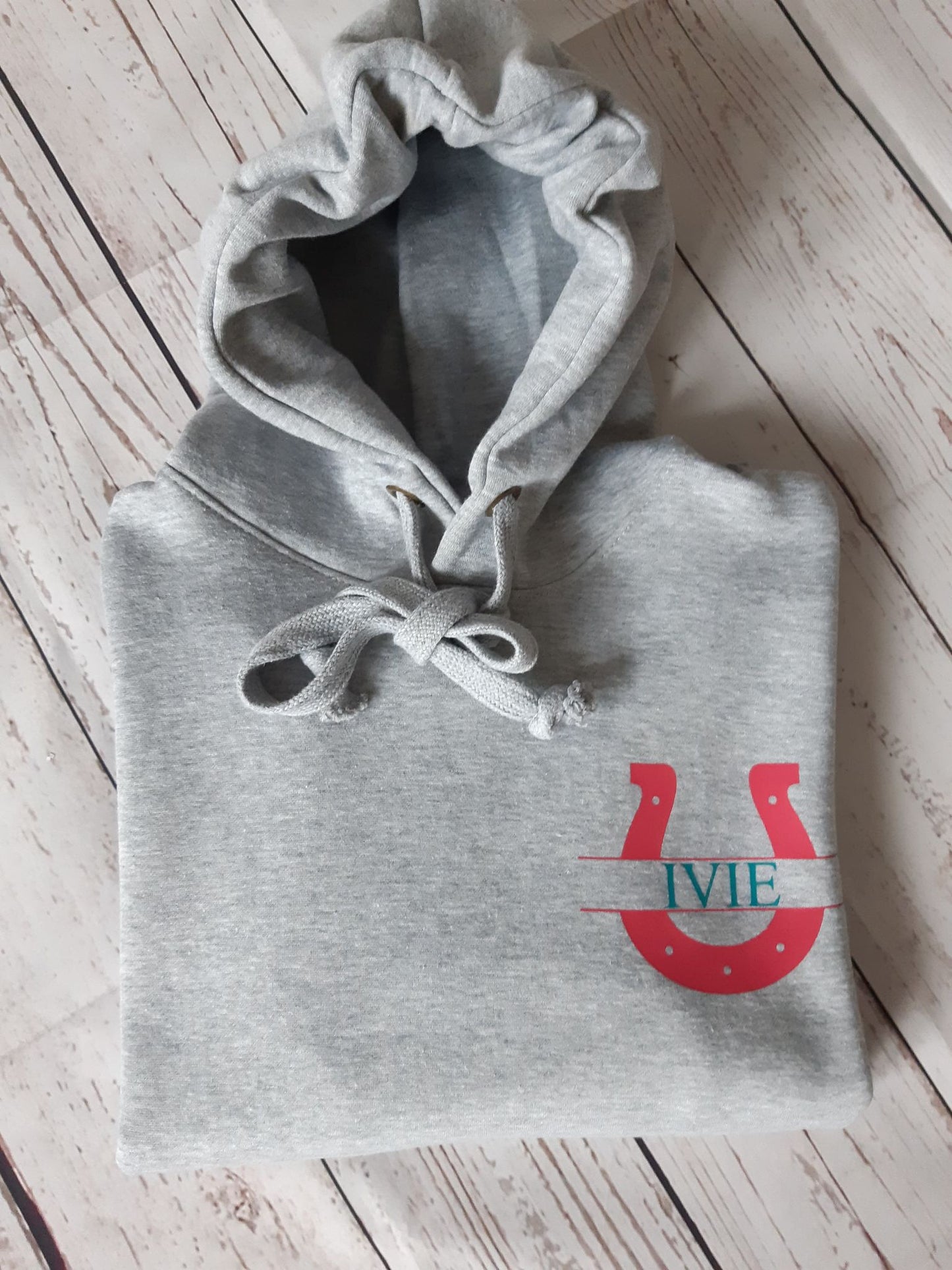 Children's Personalised Horseshoe Hoodie