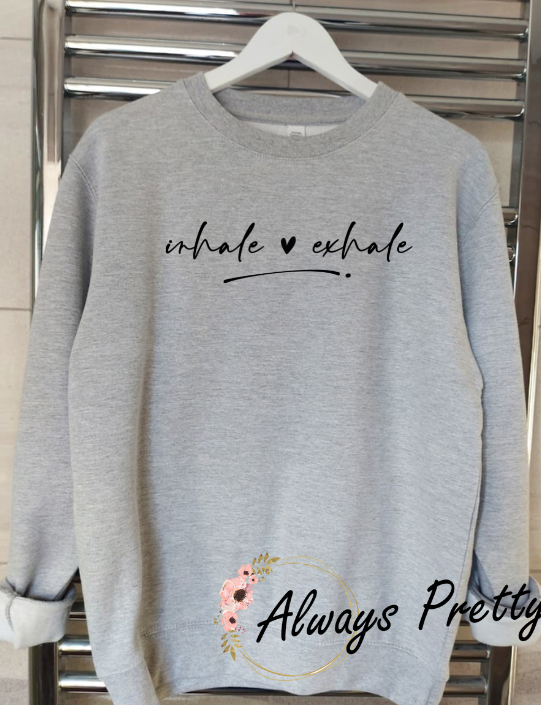 Inhale Exhale (You've Got This Cuff Design) Sweater