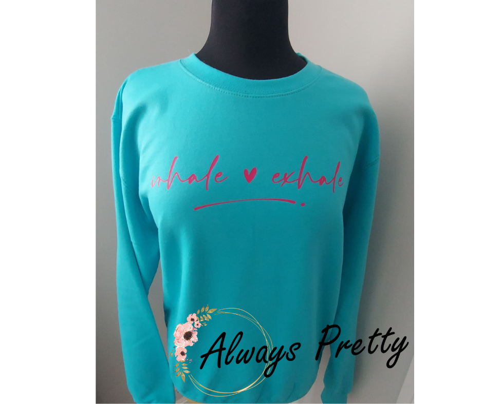 Inhale Exhale (You've Got This Cuff Design) Sweater