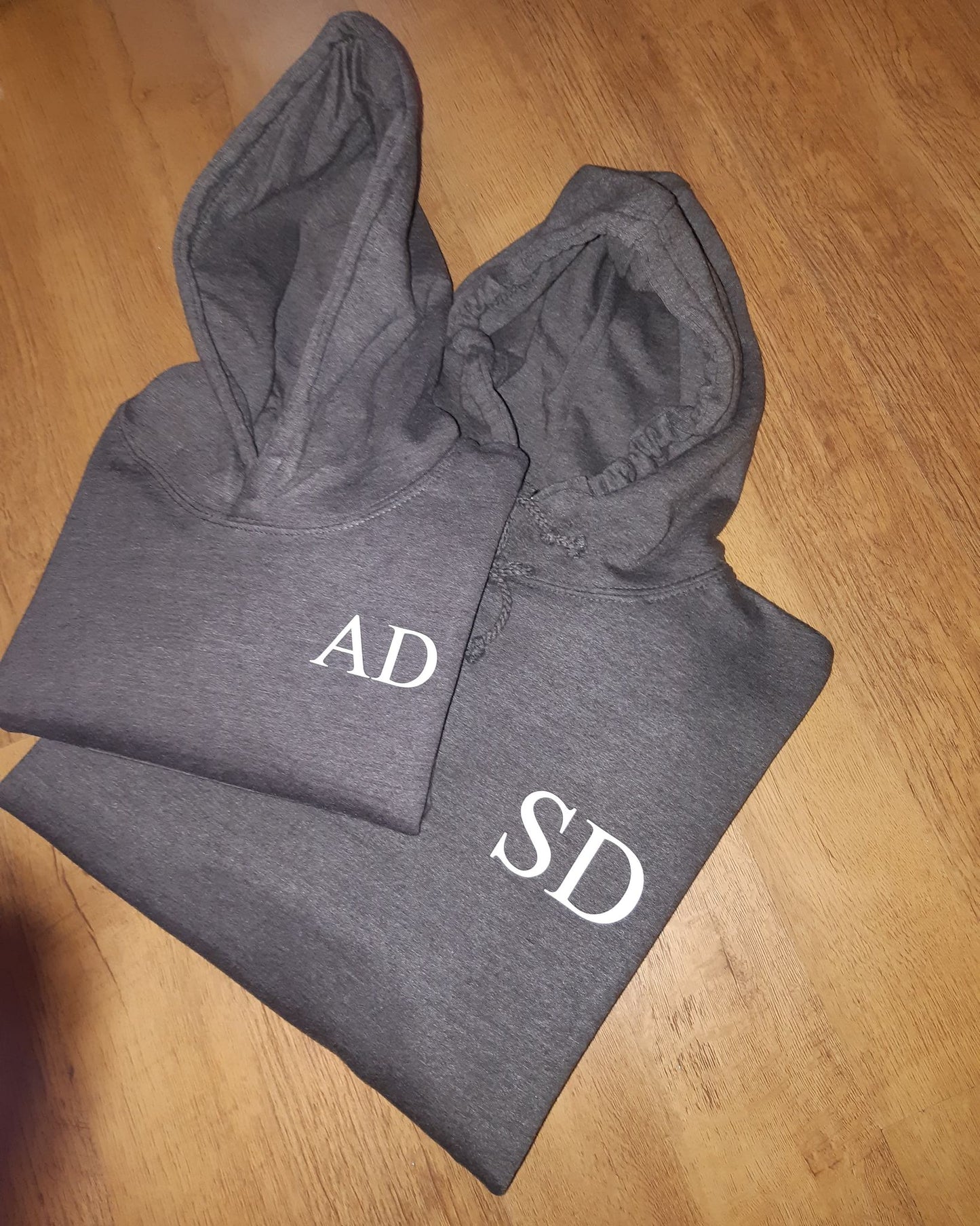 Adult & Child Matching Initials Hoodie's