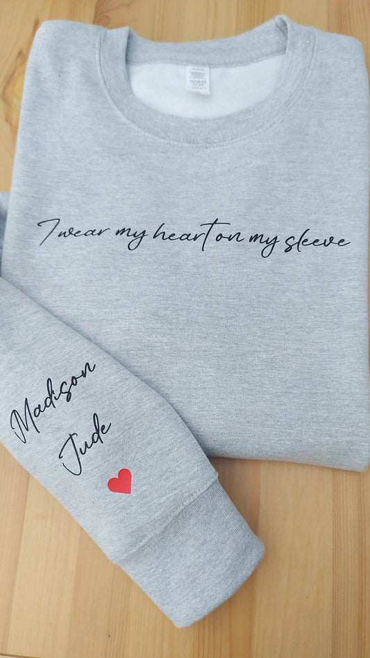 I Wear My Heart On My Sleeve (Can Be Personalised)