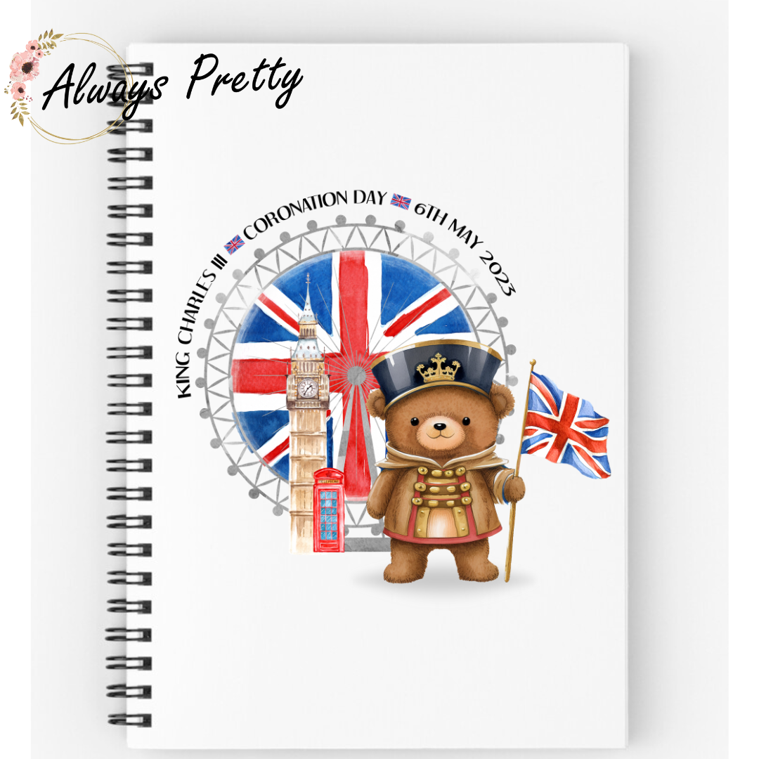 King Charles III Coronation A5 Notebook Design3