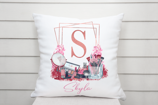 Personalised 'Makeup Design' Cushion