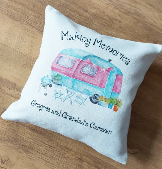 Making Memories - Caravan Cushion