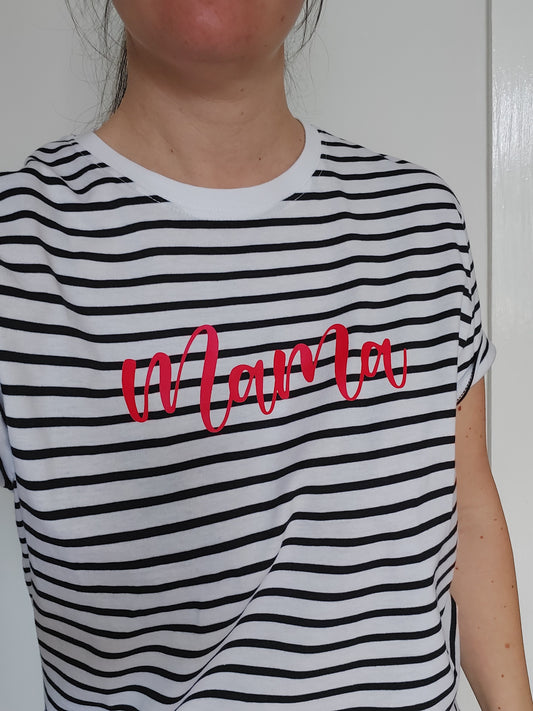 Mama Stripy T-shirt