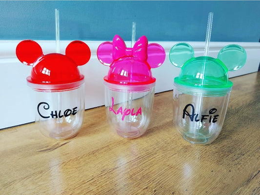 Mickie or Minnie 350ml Personalised Tumbler