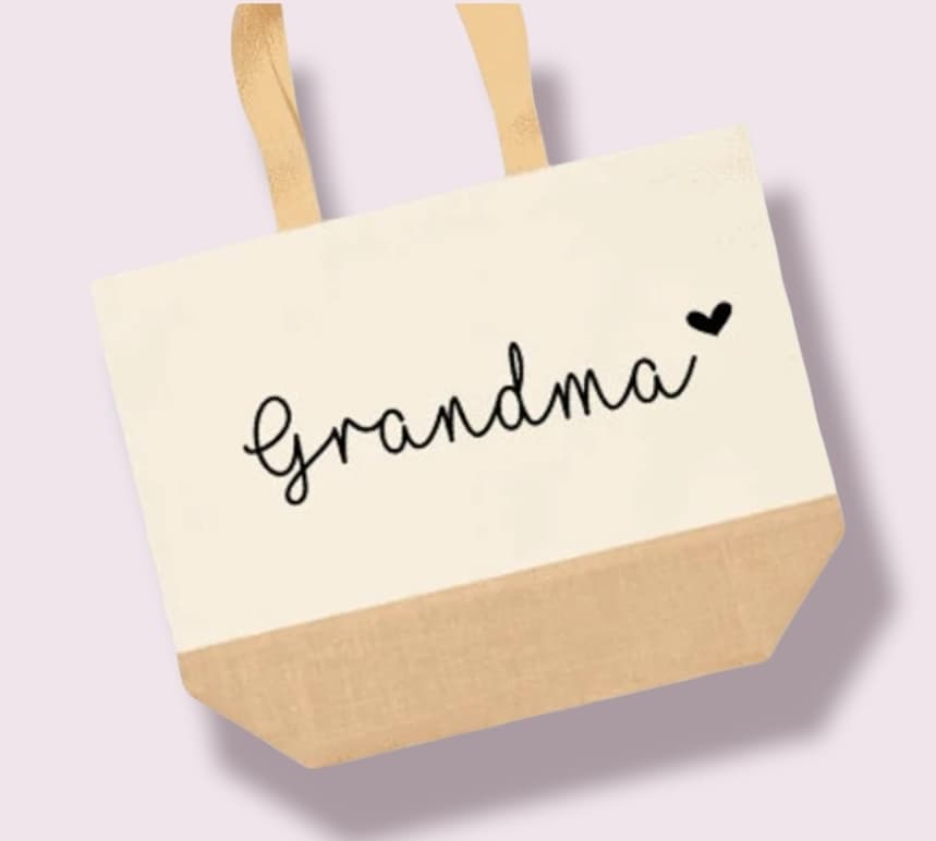 Nanna, Nana, Grandma etc Jute Canvas Bag